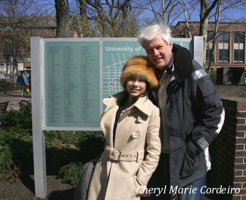 Cheryl Marie Cordeiro Nilsson and Jan-Erik Nilsson at the University of Pennsylvania, USA.
